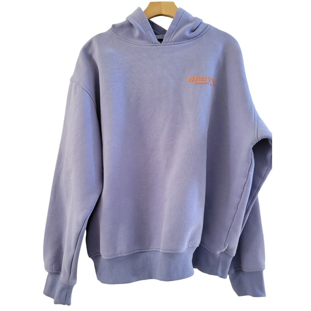 White Fox Project 5 Purple Orange Hoodie Sweatshirt size Large XL active Casual